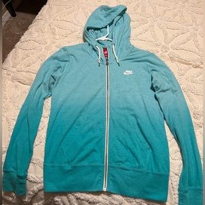 New w out tags Nike teal watercolor hoodie Mens medium